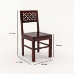 6 seater dining table chair dimensions