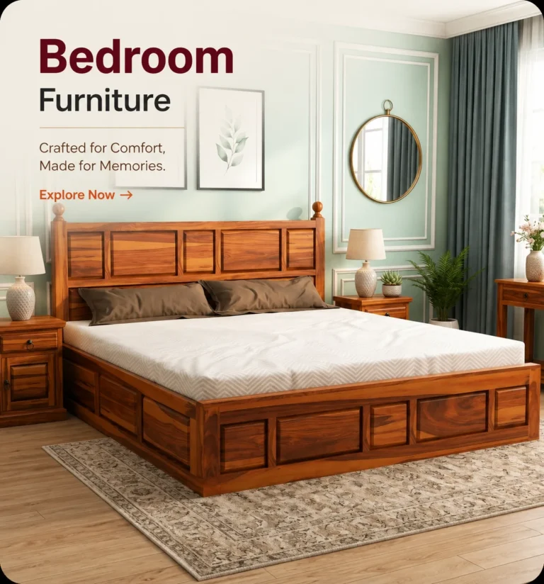 Premium Sheesham Wood Bed