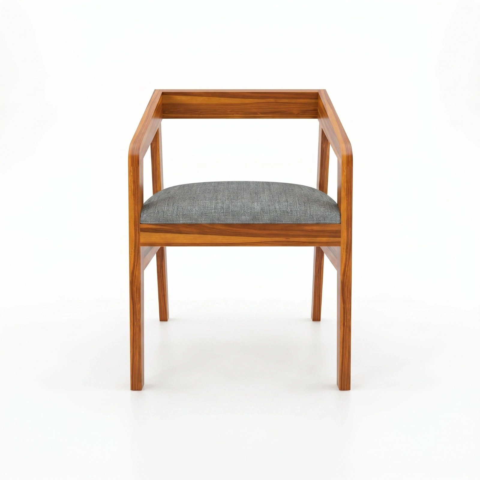 Solid Sheesham Wood Armchair for Living Room