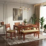 Designer Solid Wood 6 Seater Dining Table