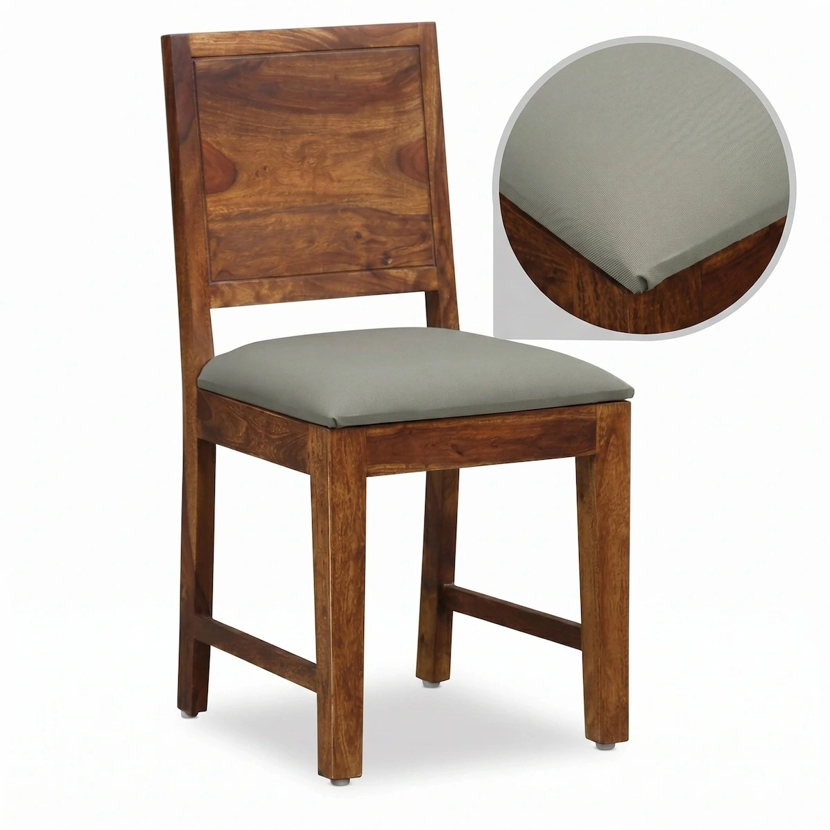 Sheesham Wood Dining Chairs Set of 2 for Dining Room Furniture