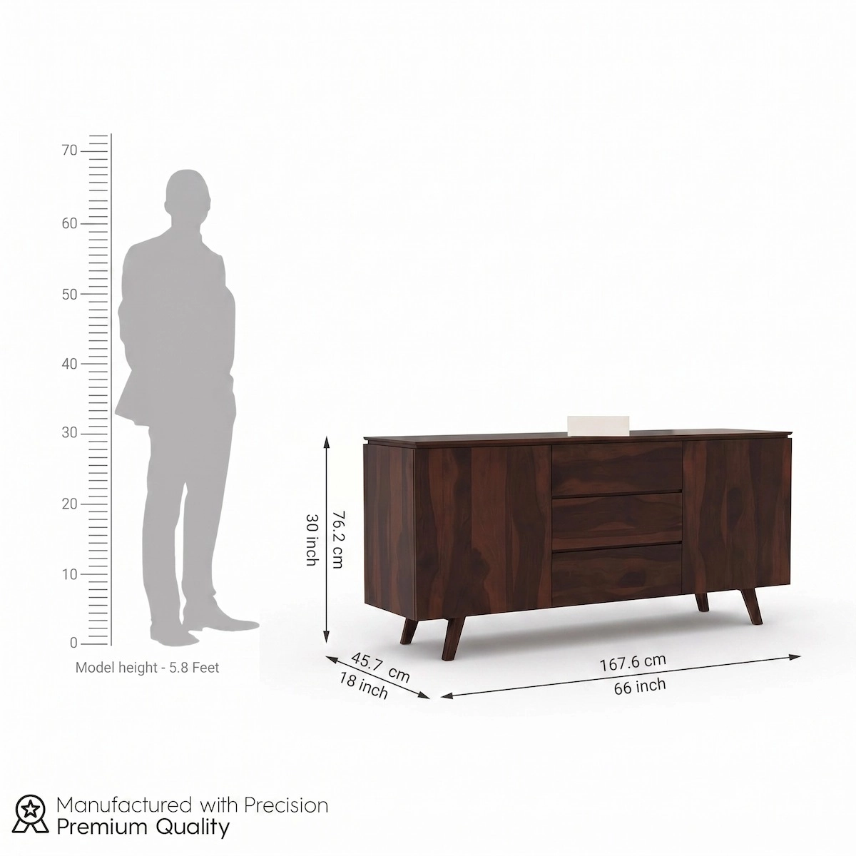 Wooden Cabinet Organizer Dimensions View