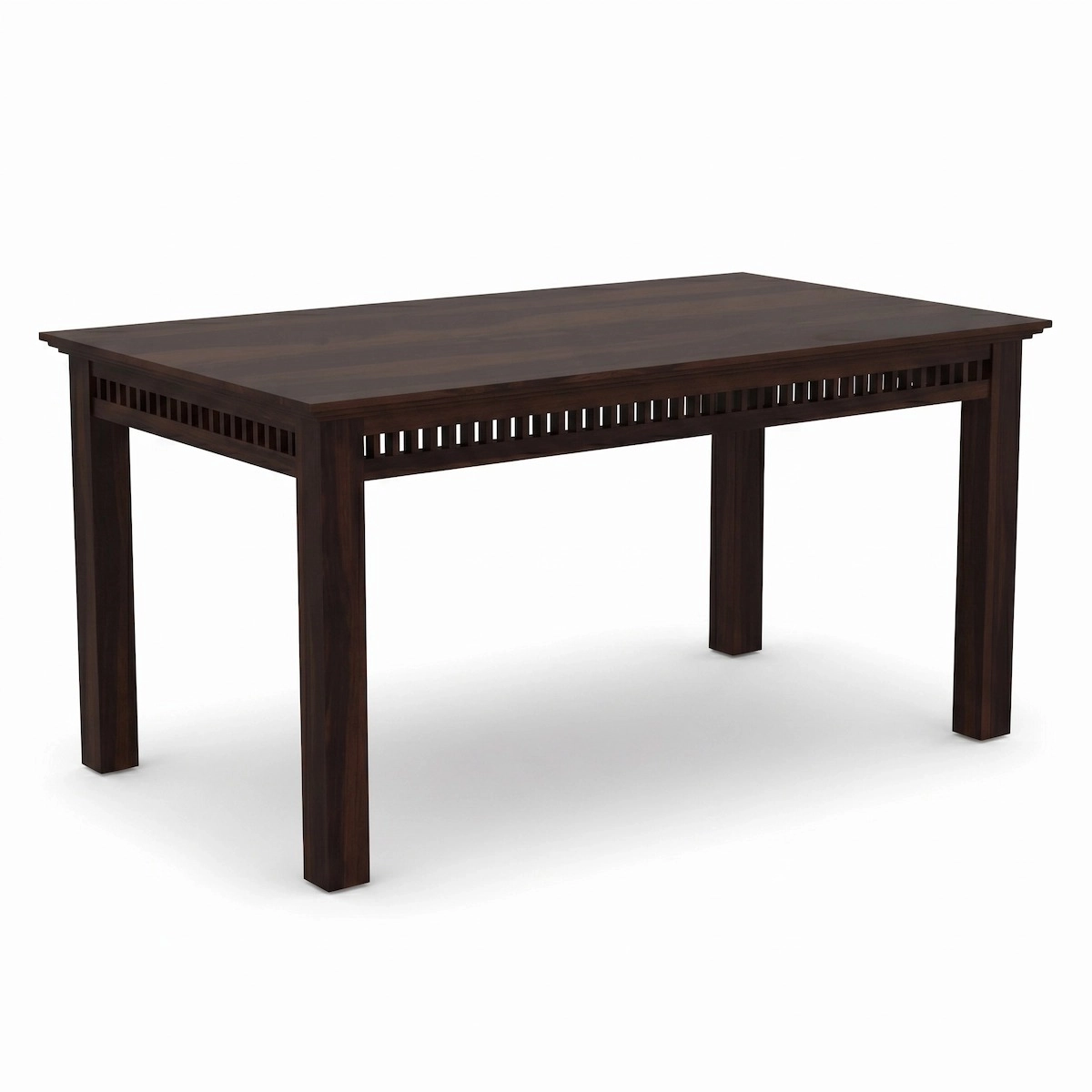 Luxury Sheesham Wood 6 Seater Dining Table Close-up View