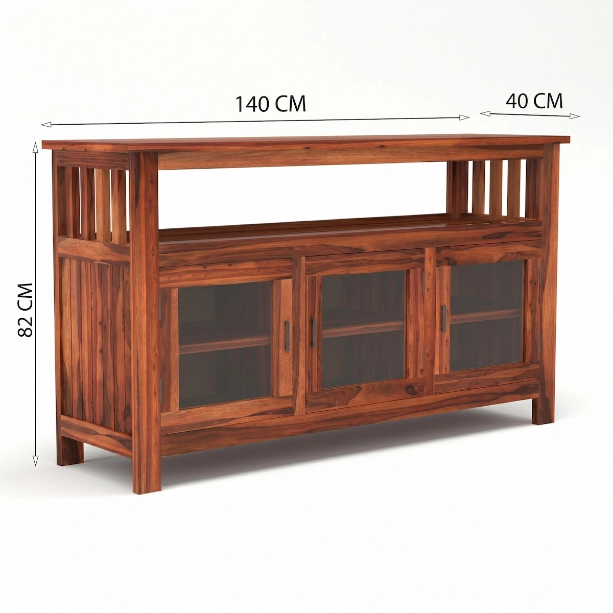 Wooden Storage Cabinet Dimensions View