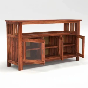 Wooden Storage Cabinet Detailed View