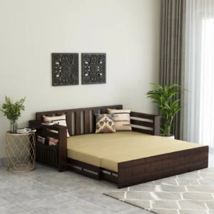 Solid Sheesham Wood Sofa Cum Bed