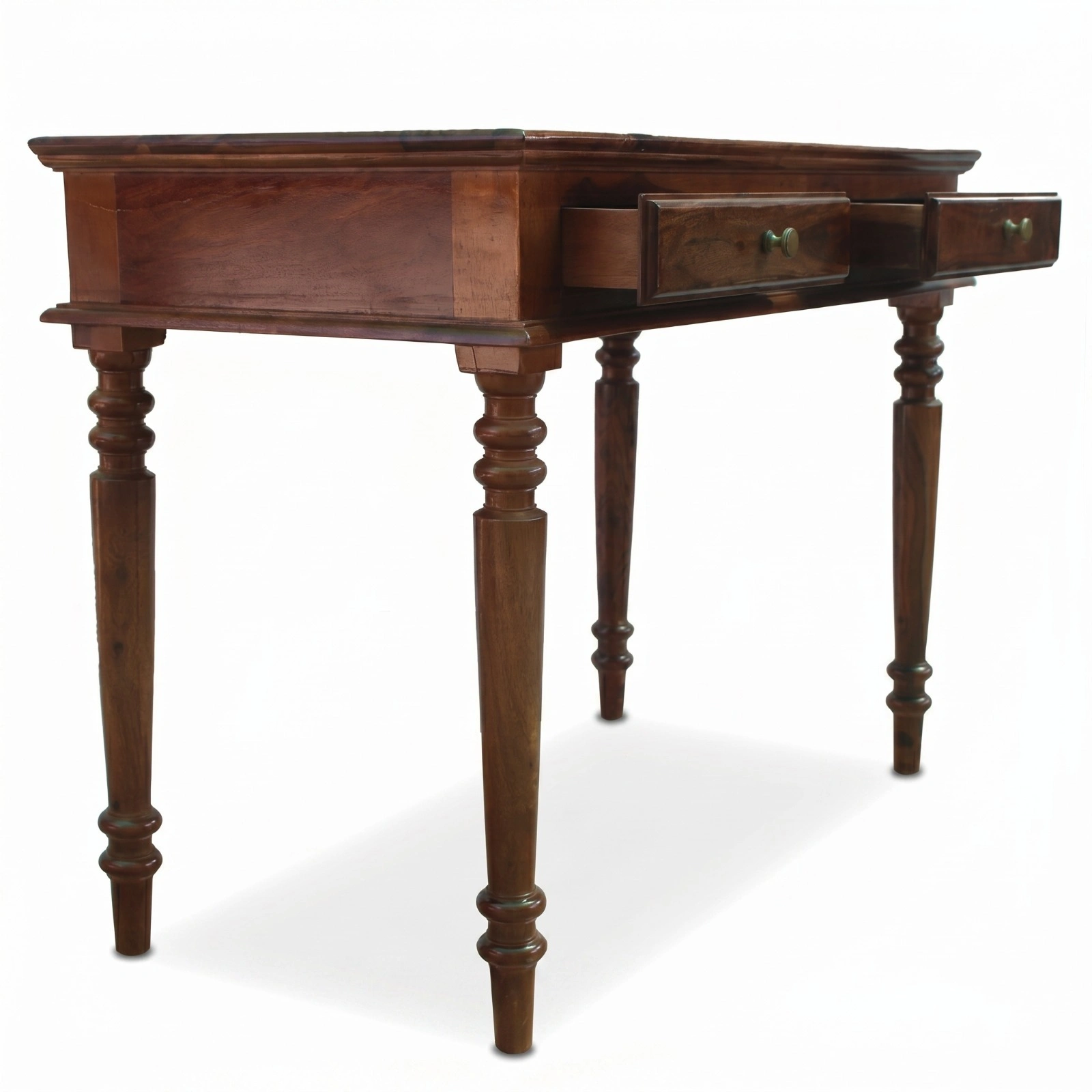 Sheesham Wood Study Table with 2 Drawers Storage for Study Room Home