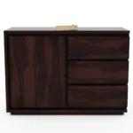 Sheesham Wood Storage Cabinet Front View