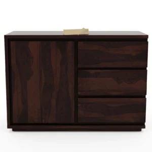 Sheesham Wood Storage Cabinet Front View