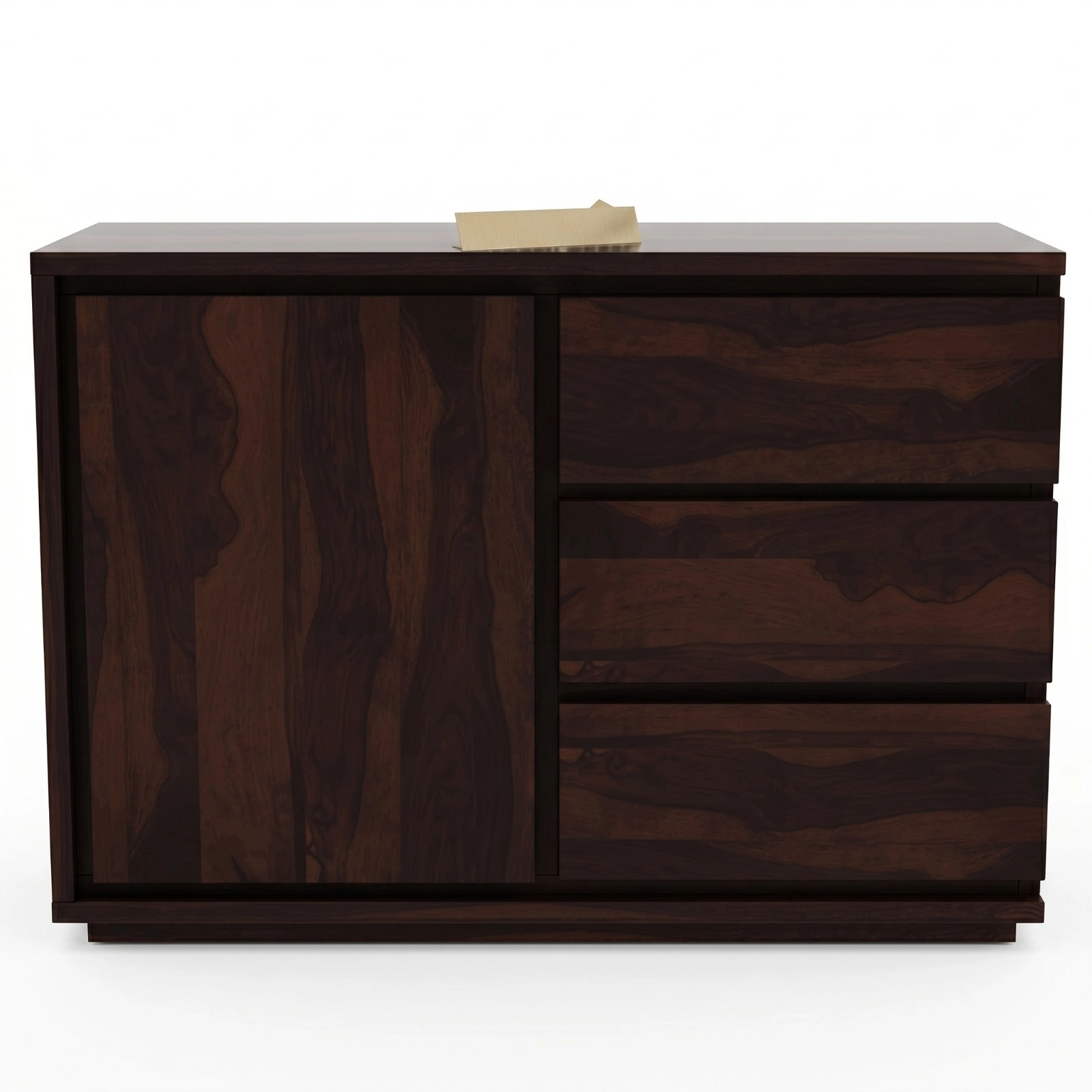 Sheesham Wood Storage Cabinet Front View