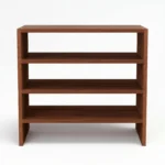 Wooden Shoe Rack Front View