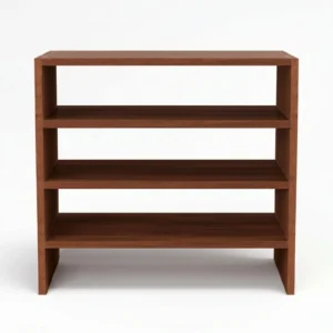 Wooden Shoe Rack Front View
