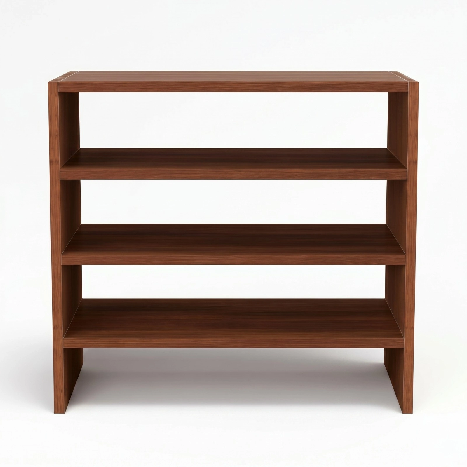 Wooden Shoe Rack Front View