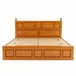 Wooden King Size Bed View Without Mattress