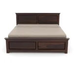 Premium Wooden King Size Bed Front View