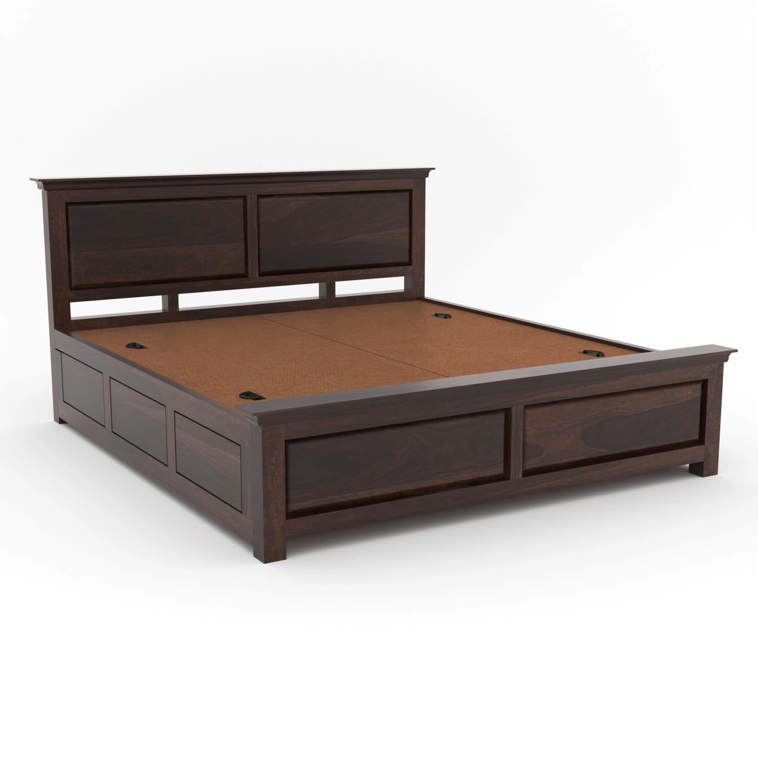 Premium Wooden King Size Bed Side View