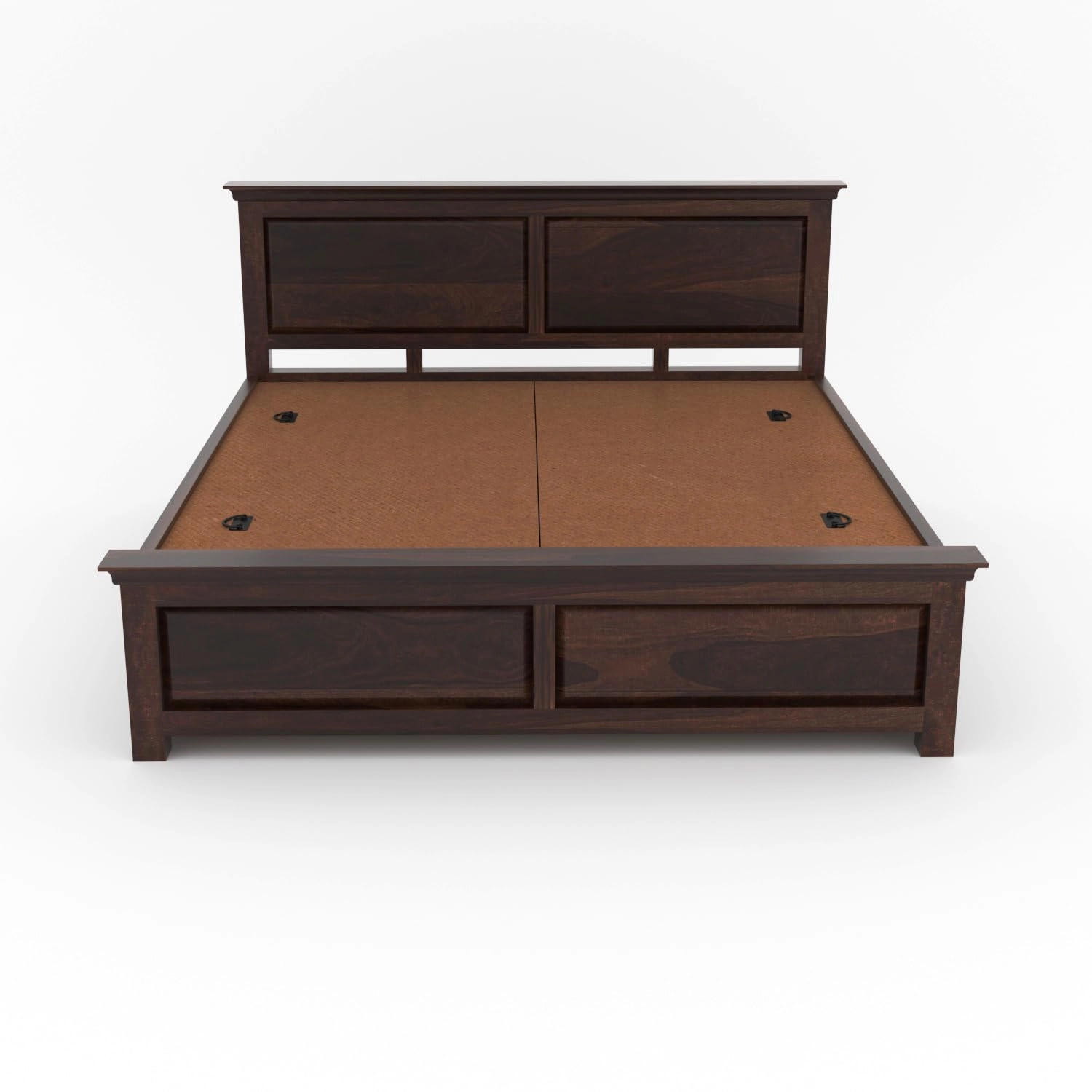 Premium Wooden King Size Bed View Without Mattress