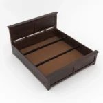 Premium Wooden King Size Bed Top View