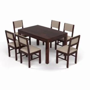 designer 6 seater dining table top view