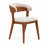 4 seater dining table chair side view