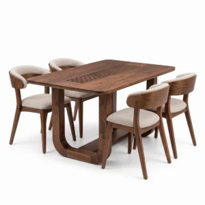 4 seater dining table top view