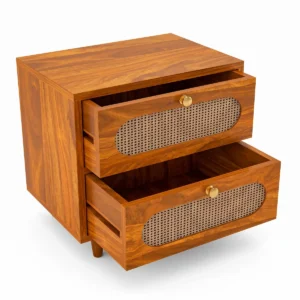 bedside table with drawer detail view