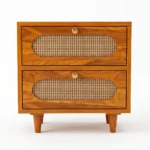 bedside table with drawer front view