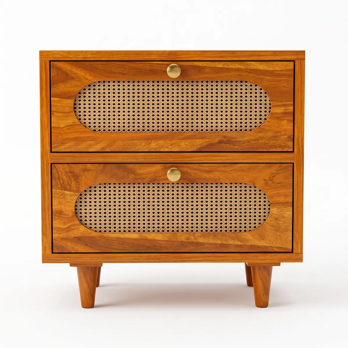 bedside table with drawer front view