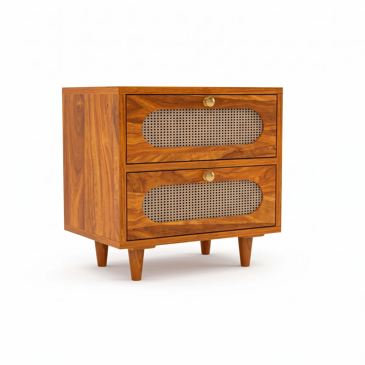 bedside table with drawer side view