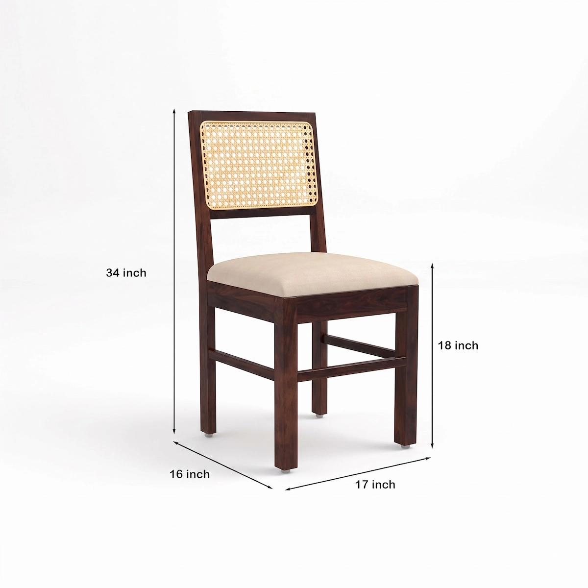 Handcrafted 6 seater wooden dining table chair dimensions