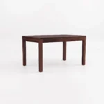 Handcrafted 6 seater wooden dining table front